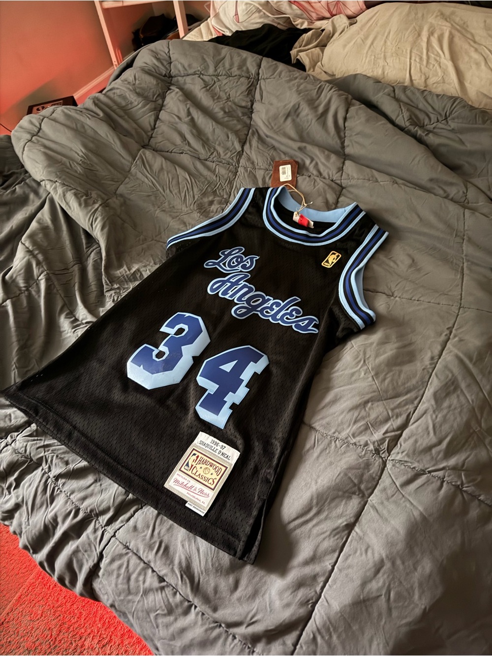 Mitchell & Ness Shaquille O'Neal 1996-97 Los Angeles Hardwood Classics Jersey